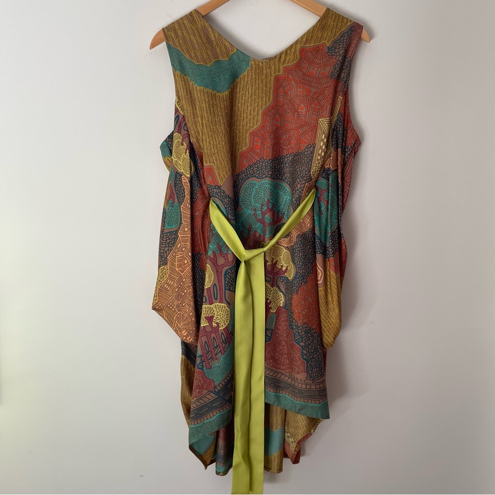 Gorman (Australian brand) silk print dress.